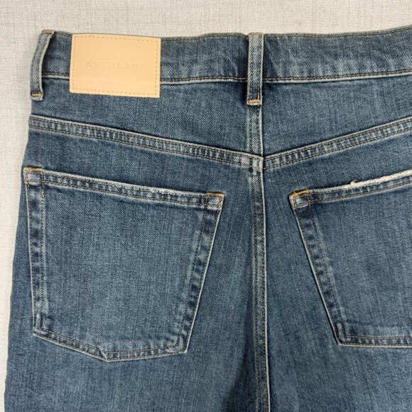 Everlane The Way High Jean Straight Leg Medium Wash Organic Cotton Denim Size 26 - Picture 13 of 13